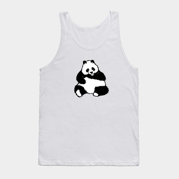 Panda Tank Top by scdesigns